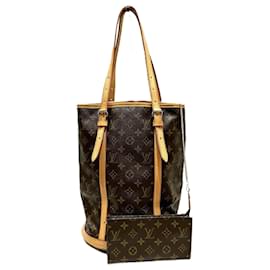 Louis Vuitton-Louis Vuitton Monogram Bucket GM M42236 Bag-Brown,Monogram