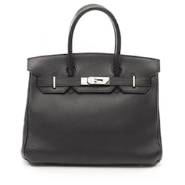 Hermès-Hermes Birkin 30 Handbag-Black