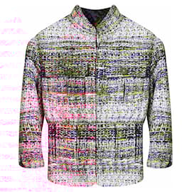 Chanel-Supermarket Tweed Jacket with Multi Zipper Accents-Multiple colors