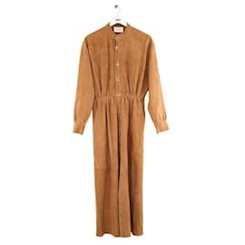 Autre Marque-Suede dress-Brown