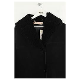 Marni-Leather coat-Black