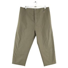 Vivienne Westwood Pantalones rectos de algodón caqui Caqui