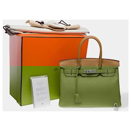 Hermès-HERMES Birkin 30 Bag in Brown Leather - 102510-Brown