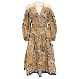 Ulla Johnson-Ulla Johnson Oleander Tahlia Dress-Brown