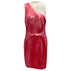 Robe mini à une épaule en sequins Haney Dusty Rose Serena Rose