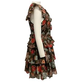 Ulla Johnson-Ulla Johnson Fern Floral Sarafina Dress-Brown