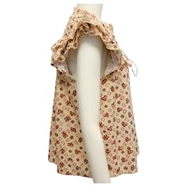 Ulla Johnson-Ulla Johnson Beige Floral Solina Top-Beige