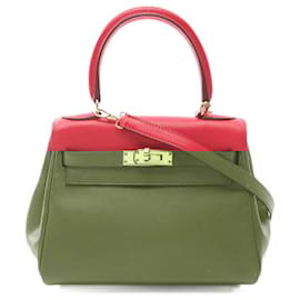 Hermès-Hermes Mini Kelly Handbag-Red
