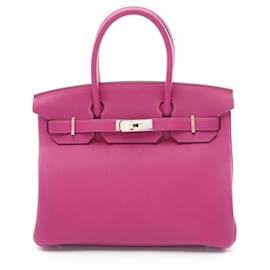 Hermès-Hermes Birkin 30 Handbag in Rose Purple-Purple
