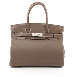 Hermès-Hermes Birkin 30 Handbag-Brown,Taupe