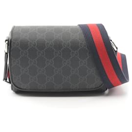 Gucci-Bolsa de Ombro Super GG Supreme da Gucci-Marrom,Preto