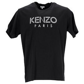 Camiseta Kenzo Logo em algodão preto Preto