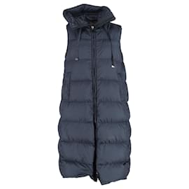 Max Mara- Max Mara The Cube Seigel Down Vest in Navy Blue Polyamide-Blue,Navy blue
