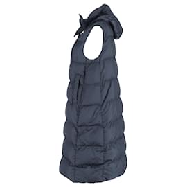 Max Mara- Max Mara The Cube Seigel Down Vest in Navy Blue Polyamide-Blue,Navy blue
