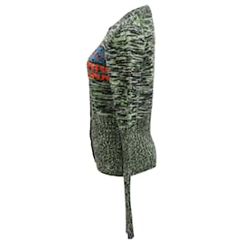 Prada- Prada Knitted Buttoned Cardigan in Green Wool-Green