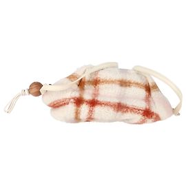 Pochette Loro Piana Small Puffy Check Print en cachemire multicolore Multicolore