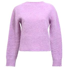Victoria Beckham- Victoria Beckham Mélange Brushed Sweater Purple Wool-Purple