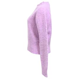 Victoria Beckham- Victoria Beckham Mélange Brushed Sweater Purple Wool-Purple