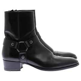 Saint Laurent-SAINT LAURENT Boots T.EU 42 Leather-Black
