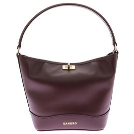 Bolsas SANDRO T. Couro Bordeaux