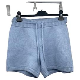 Khaite-KHAITE Shorts T.International S Wool-Blue