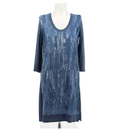 Louis Vuitton-LOUIS VUITTON Dresses T.International XS Wool-Blue