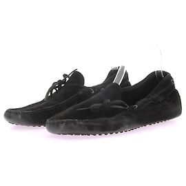 TOD'S Flats T.US 10 Suede Black