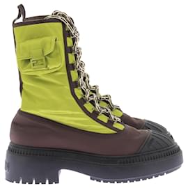 Fendi-FENDI Boots T.EU 39.5 Polyester-Green