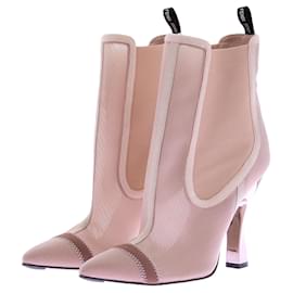 Fendi-FENDI Ankle boots T.EU 40 Cloth-Beige