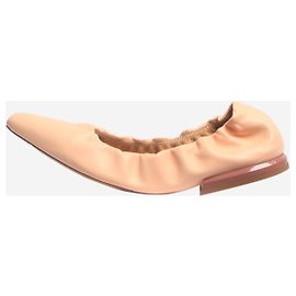 Dries Van Noten Blush leather ballet flats - size EU 37.5 Pink