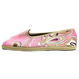 Emilio Pucci Rosa und grüne Ballerinas - Größe EU 37 Pink