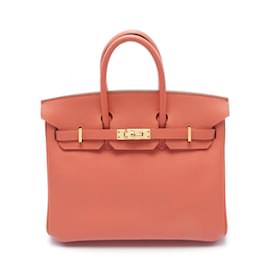 Hermès-Hermes Birkin 25 Flamingo Handbag-Pink