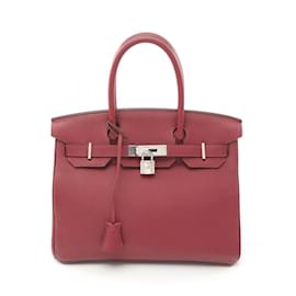 Hermès-Hermes Birkin 30 Handbag in Bordeaux-Dark red