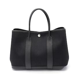 Hermès-Sac Tote TPM Hermes Garden-Noir