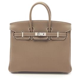 Hermès-Hermes Birkin 25 Etoupe Handbag-Beige