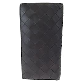 Bottega Veneta-Bottega Veneta Maxi Intrecciato Brown Calfskin Long Wallet-Brown