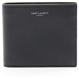 Saint Laurent-Saint Laurent East West Bi-Fold Wallet-Black