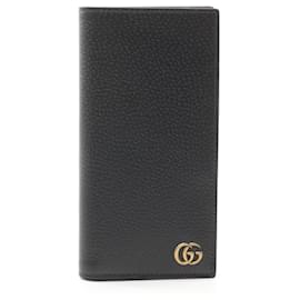Gucci-Gucci Double G Bi-fold Long Wallet-Black