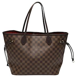 Louis Vuitton-Louis Vuitton Damier Neverfull MM Tote Bag-Brown