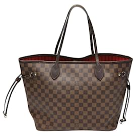 Louis Vuitton-Louis Vuitton Damier Neverfull MM Tote Bag-Brown