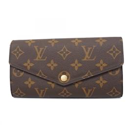 Louis Vuitton-Louis Vuitton Long Wallet Monogram Portefeuille Sarah-Brown,Fuschia