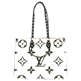 Louis Vuitton-Louis Vuitton Monogram Jungle Tote Bag-White,Light brown
