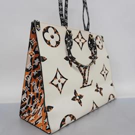 Louis Vuitton-Louis Vuitton Monogram Jungle Tote Bag-White,Light brown