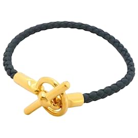 Hermès-Hermes Gold and Green Charm Bracelet-Golden,Green