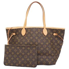 Louis Vuitton-Louis Vuitton Monogram Neverfull MM Tote Bag-Brown