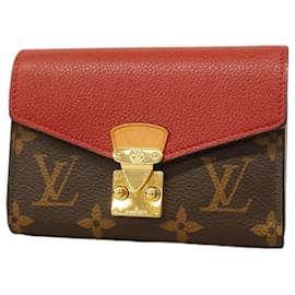 Louis Vuitton-Louis Vuitton Tri-fold Wallet in Brown and Cerise-Brown,Fuschia