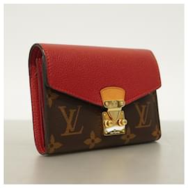Louis Vuitton-Louis Vuitton Tri-fold Wallet in Brown and Cerise-Brown,Fuschia