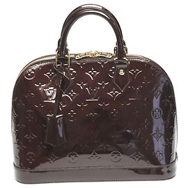 Sac à main Louis Vuitton Vernis Alma PM Rouge Bordeaux