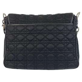 Christian Dior-Christian Dior Cannage Black Nylon Messenger Bag-Black