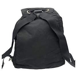 Prada-Prada Nylon Tessuto Logo Backpack-Black